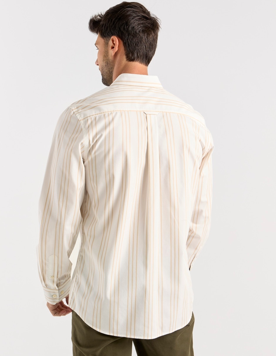 Camisa casual manga larga para hombre 6