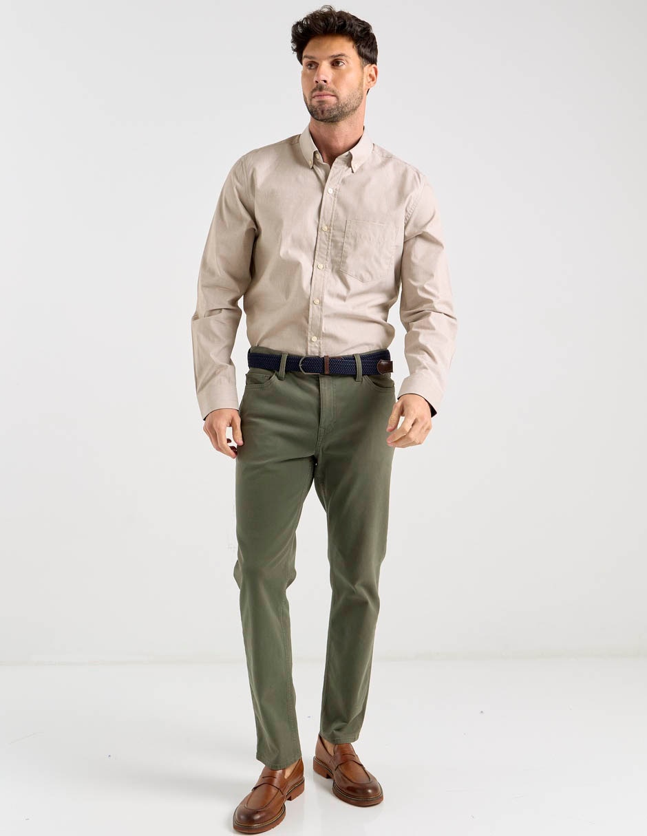 Camisa casual manga larga para hombre 3