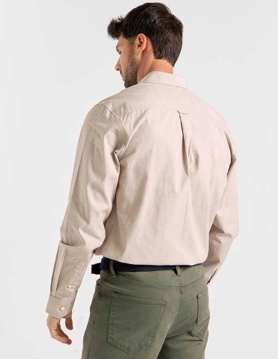 Camisa casual manga larga para hombre 6