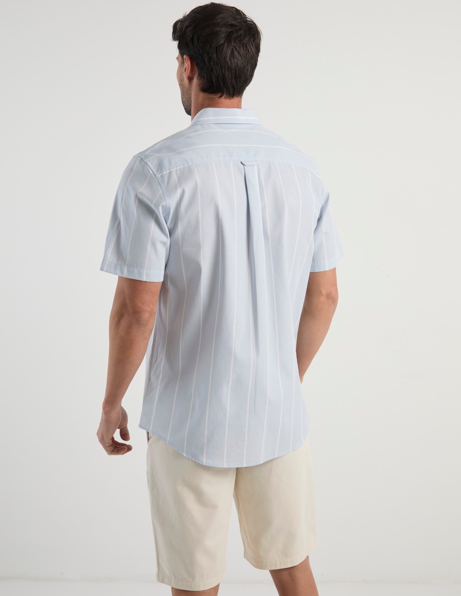 Camisa casual manga corta para hombre 6