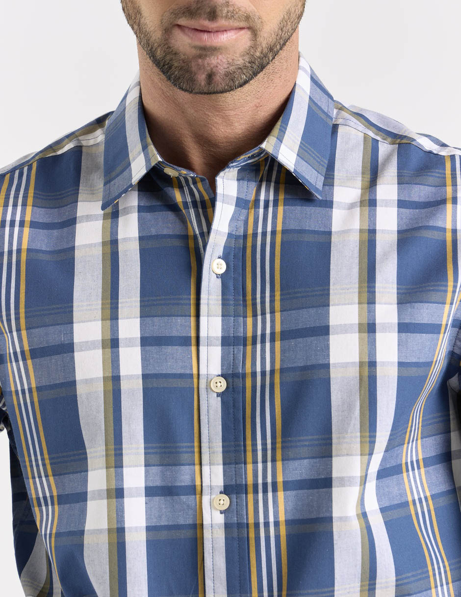 Camisa casual manga larga para hombre 4