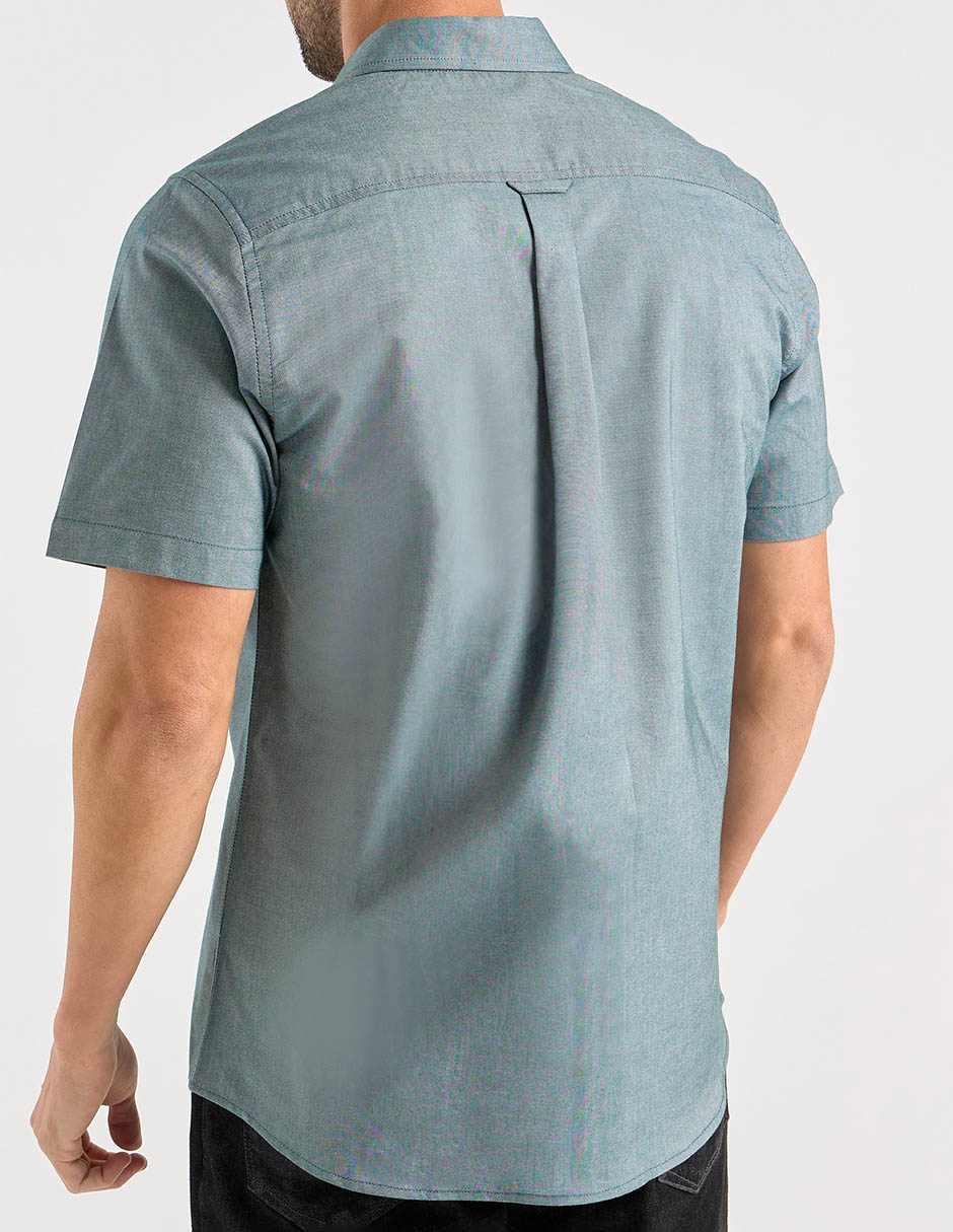 Camisa casual de algodón manga corta para hombre 5