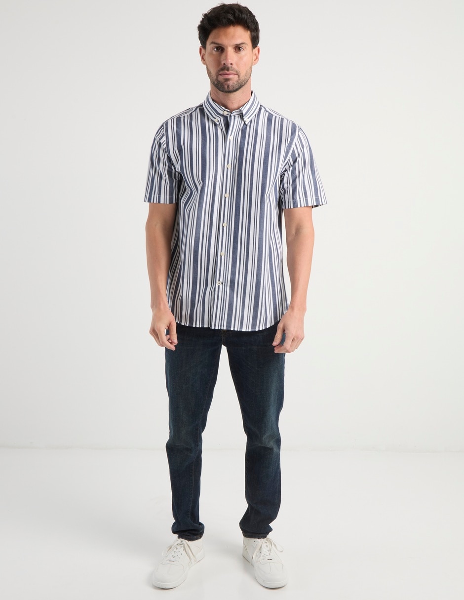 Camisa casual de algodón manga corta para hombre 3