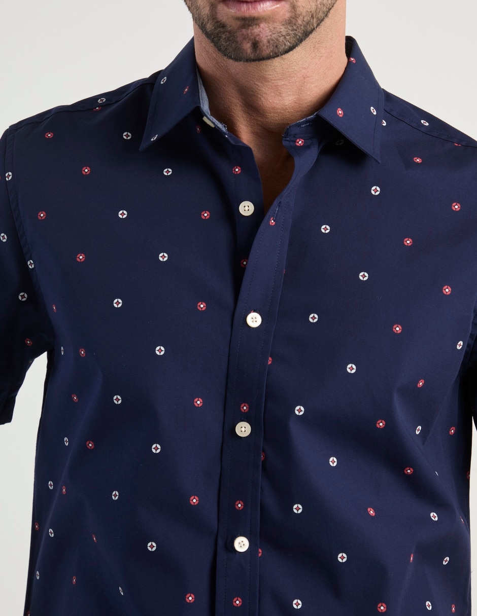 Camisa casual manga corta para hombre 4