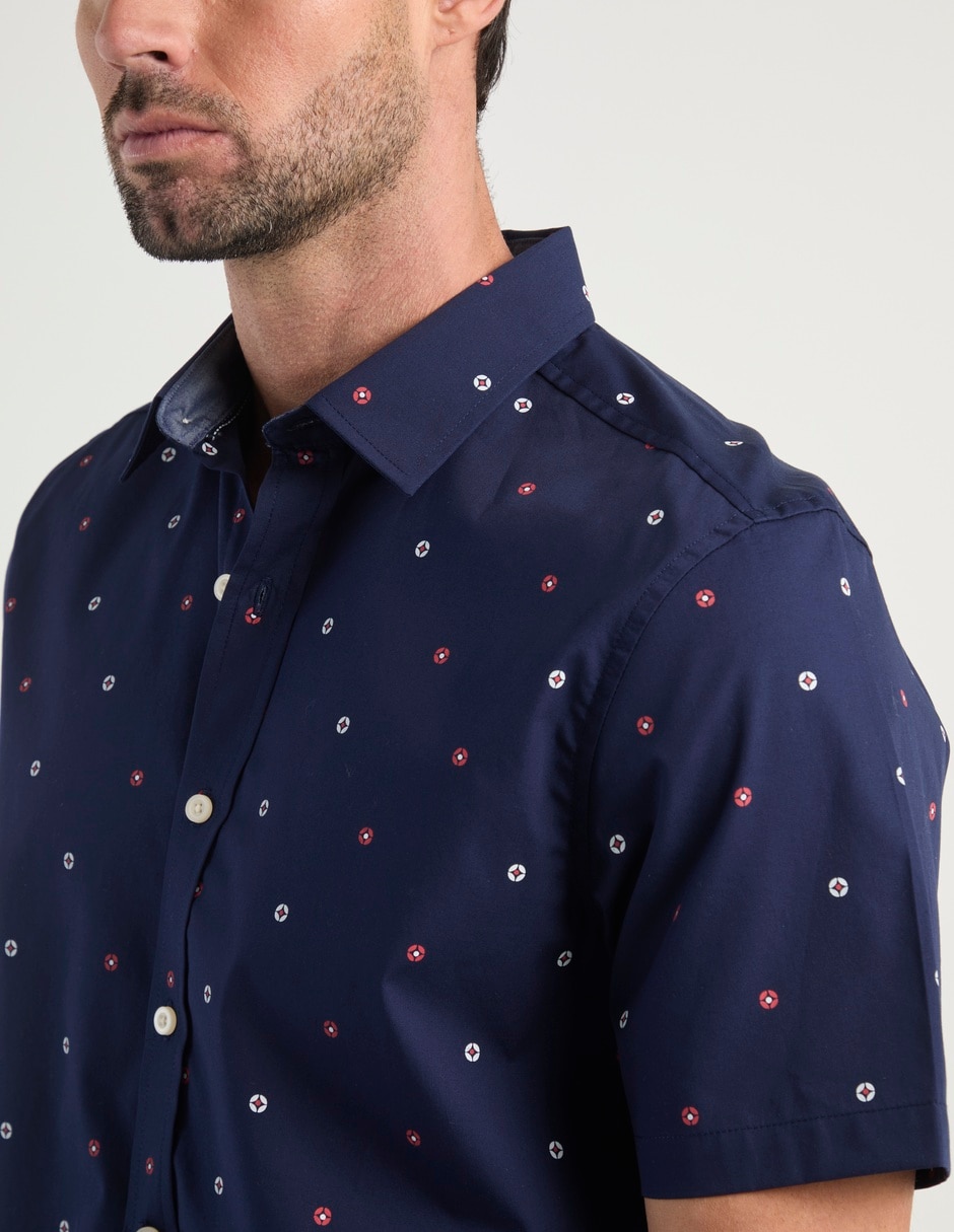 Camisa casual manga corta para hombre 5