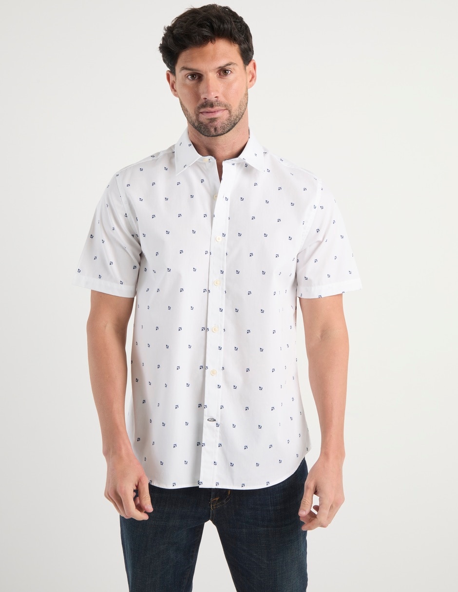 Camisa casual de algodón manga corta para hombre 2