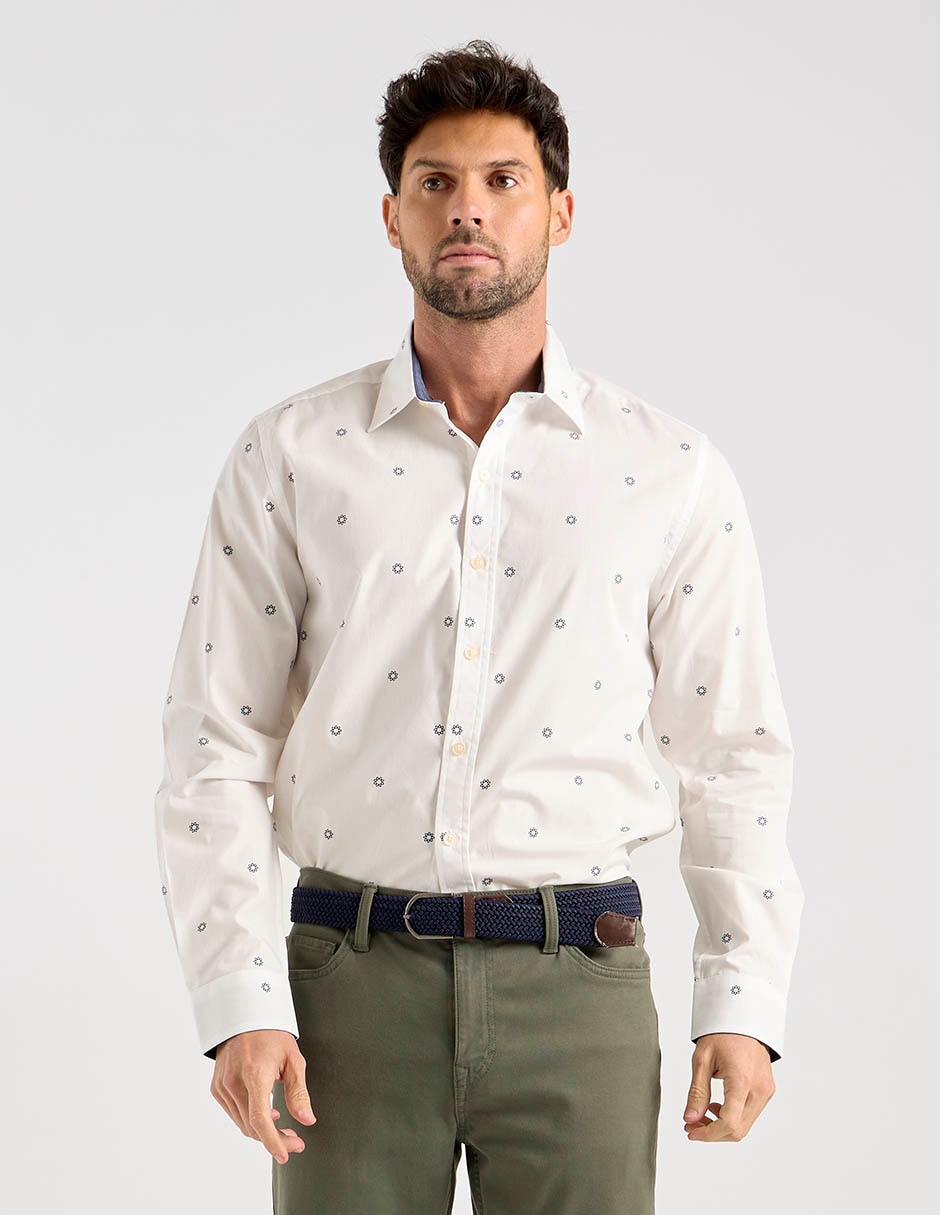 Camisa de algodón manga larga para hombre 2