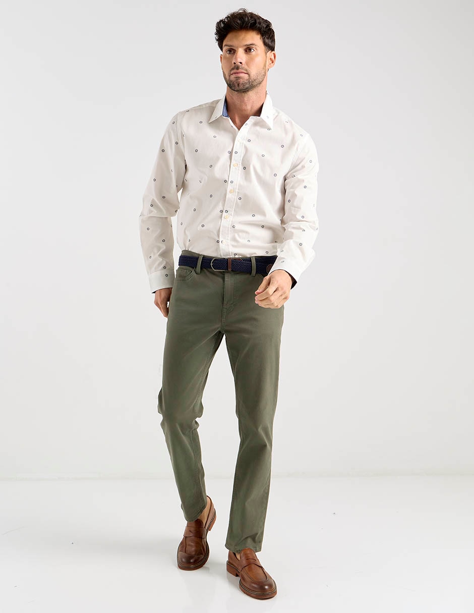 Camisa de algodón manga larga para hombre 3