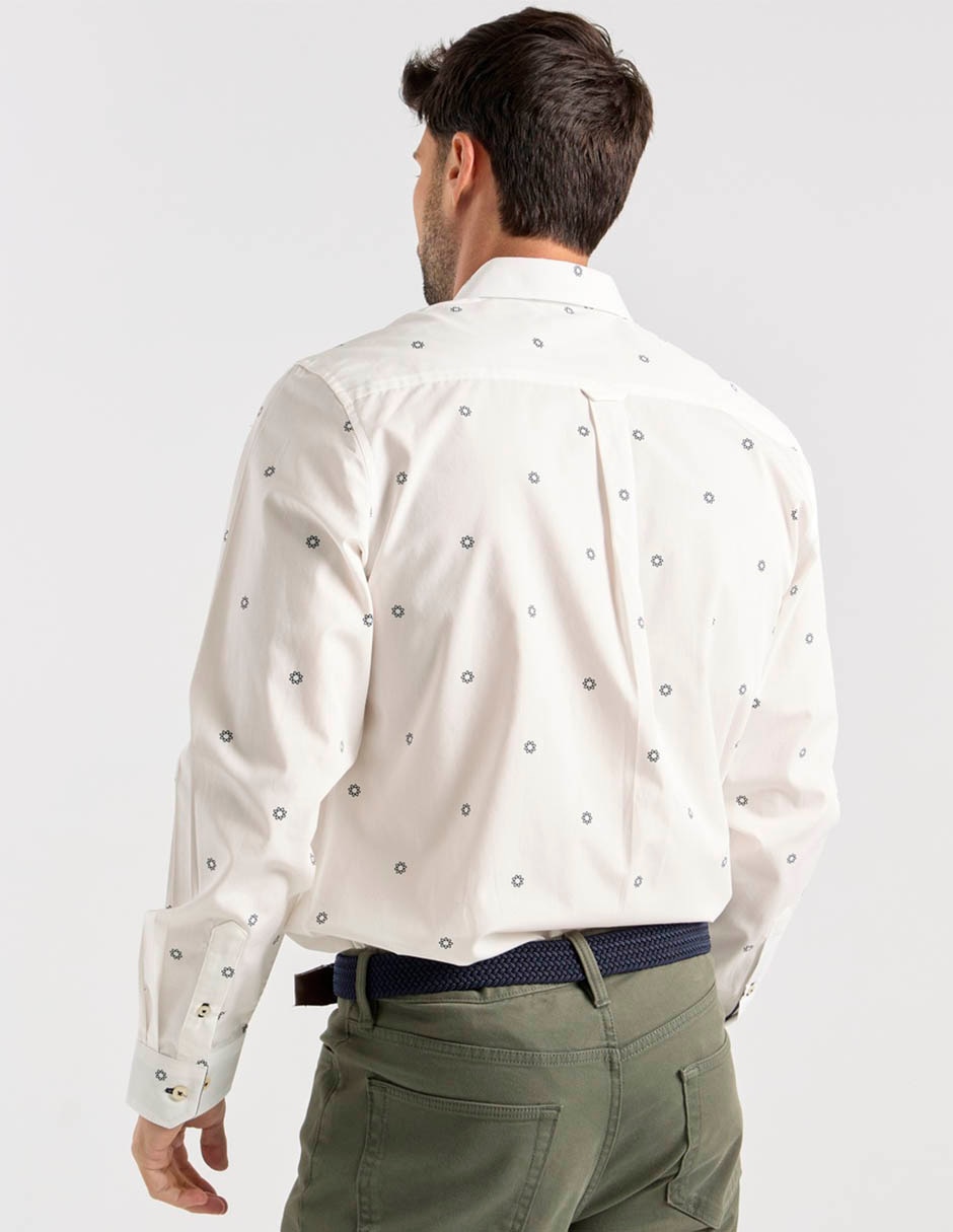 Camisa de algodón manga larga para hombre 6