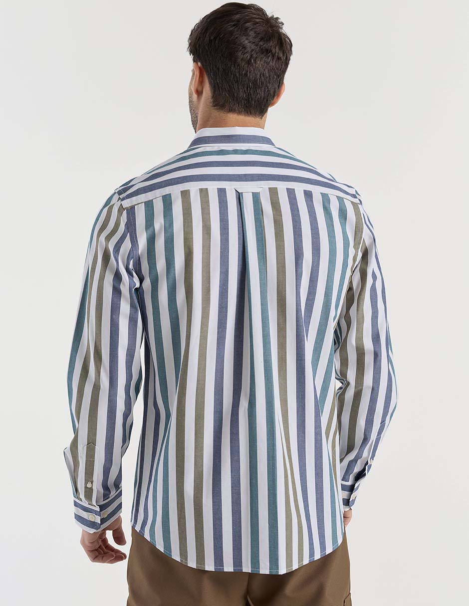 Camisa casual manga larga para hombre 10