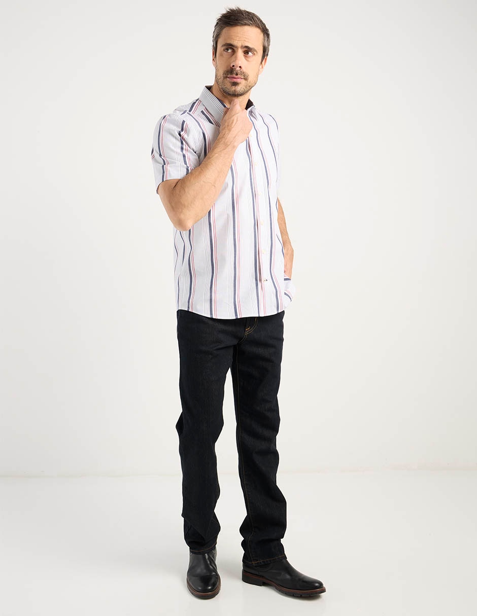 Camisa casual de algodón manga corta para hombre 3