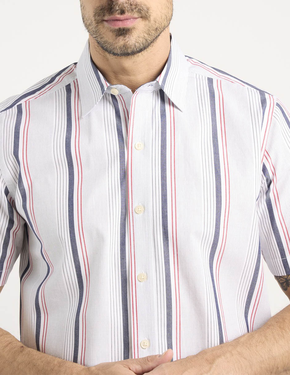 Camisa casual de algodón manga corta para hombre 4
