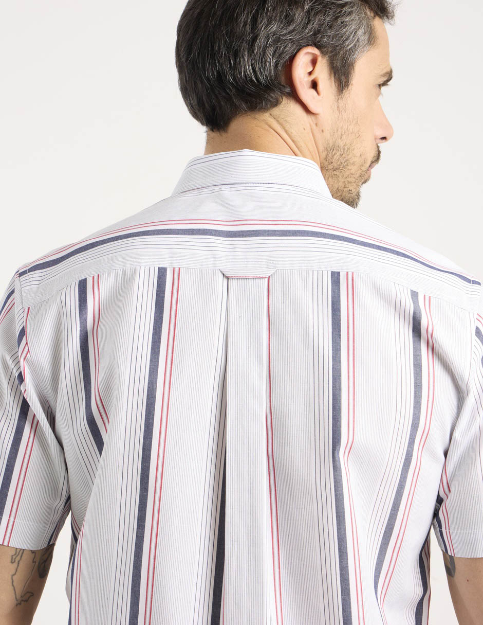 Camisa casual de algodón manga corta para hombre 5