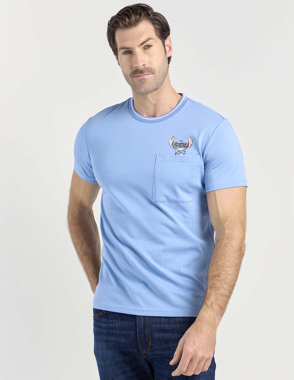 Playera Stitch cuello redondo para hombre Playera Stitch cuello redondo para hombre