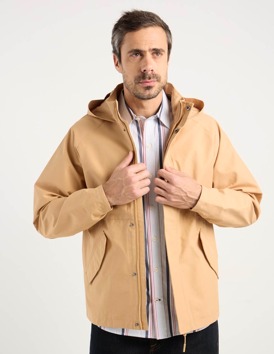 Chamarra cazadora capucha y bolsa para hombre Chamarra cazadora capucha y bolsa para hombre