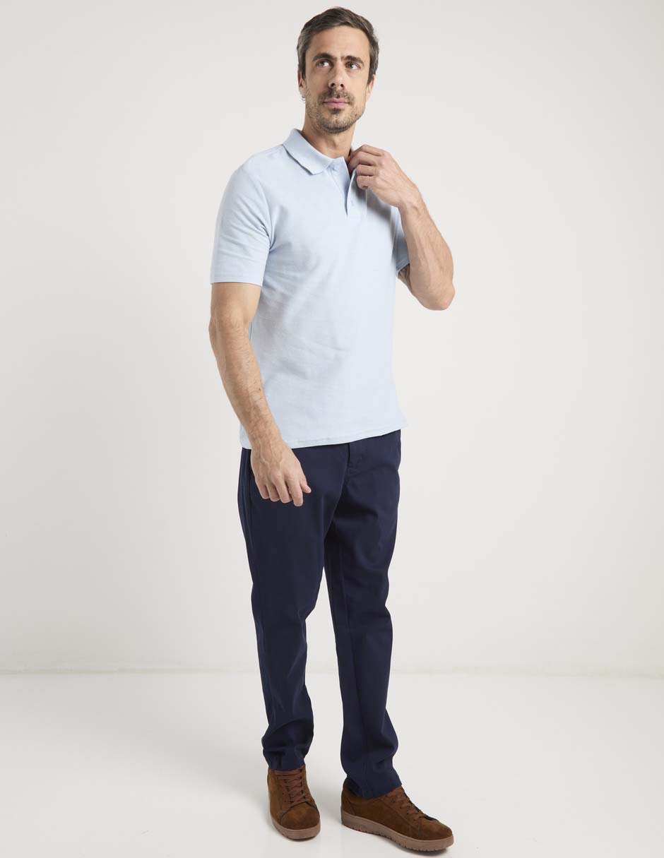 Pantalón de vestir straight de algodón para hombre 2