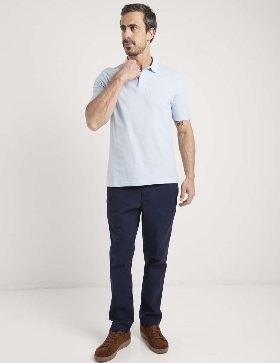 Pantalón de vestir straight de algodón para hombre 3