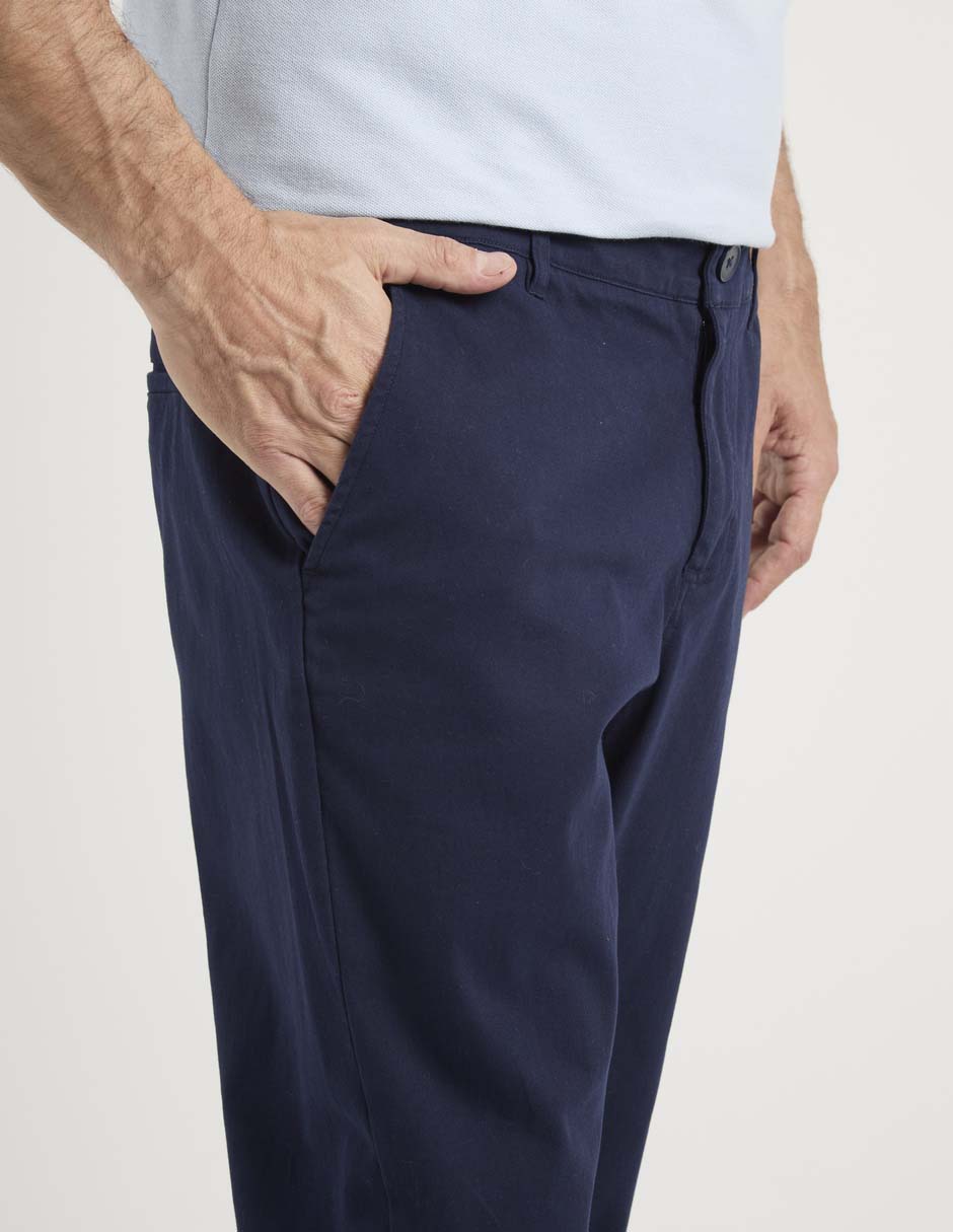 Pantalón de vestir straight de algodón para hombre 4