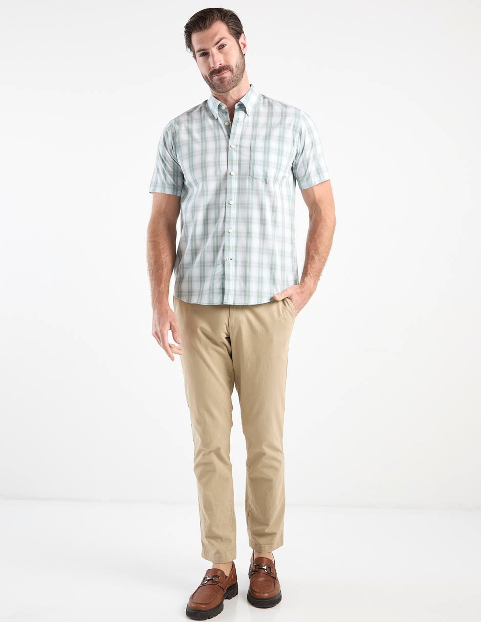 Camisa casual de algodón manga corta para hombre 3