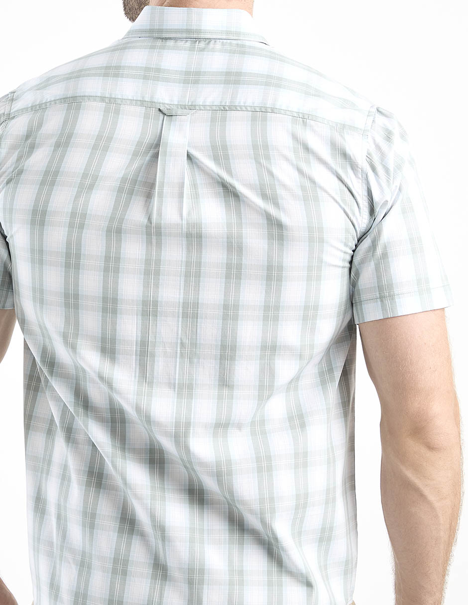 Camisa casual de algodón manga corta para hombre 5