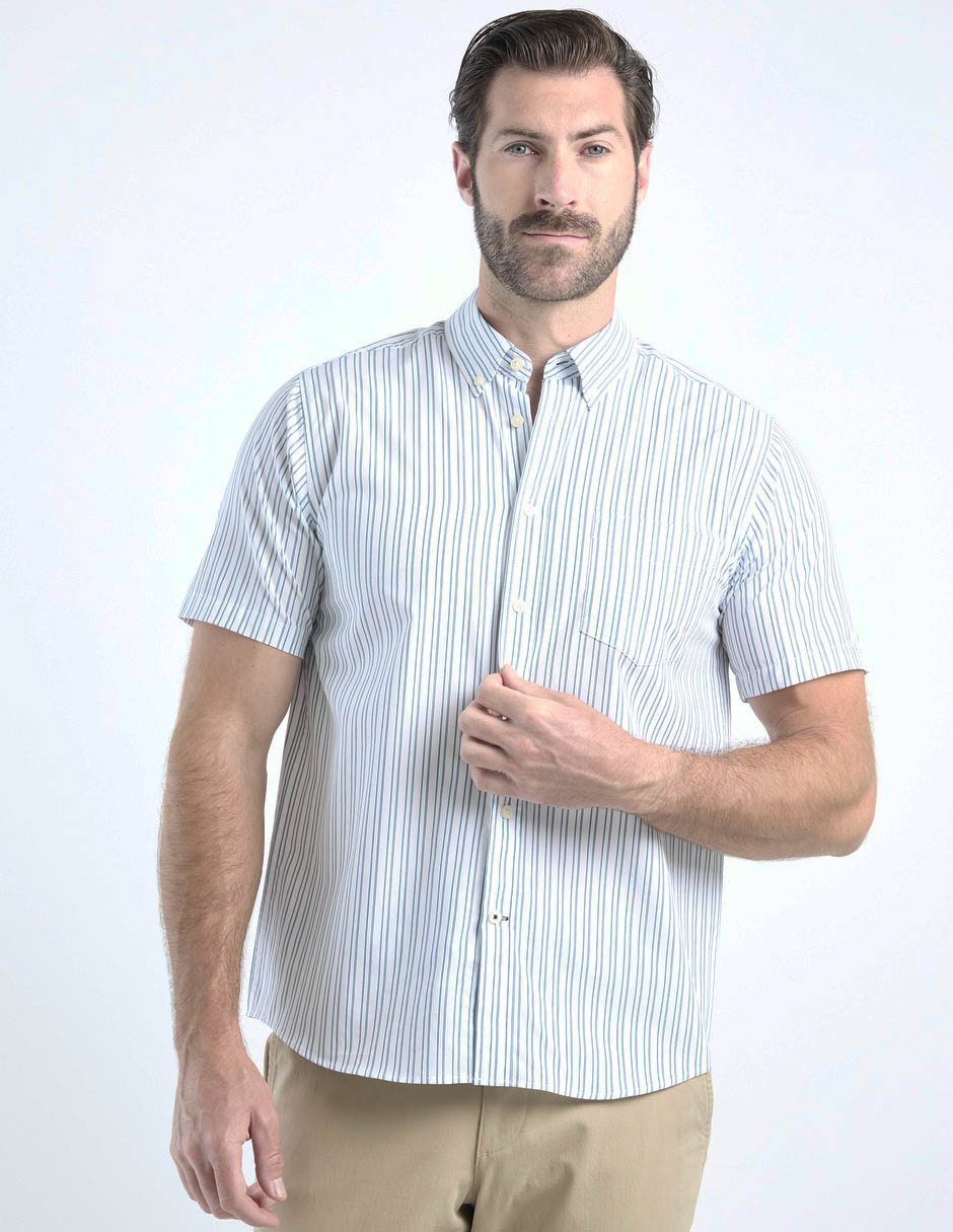 Camisa casual de algodón manga corta para hombre 2