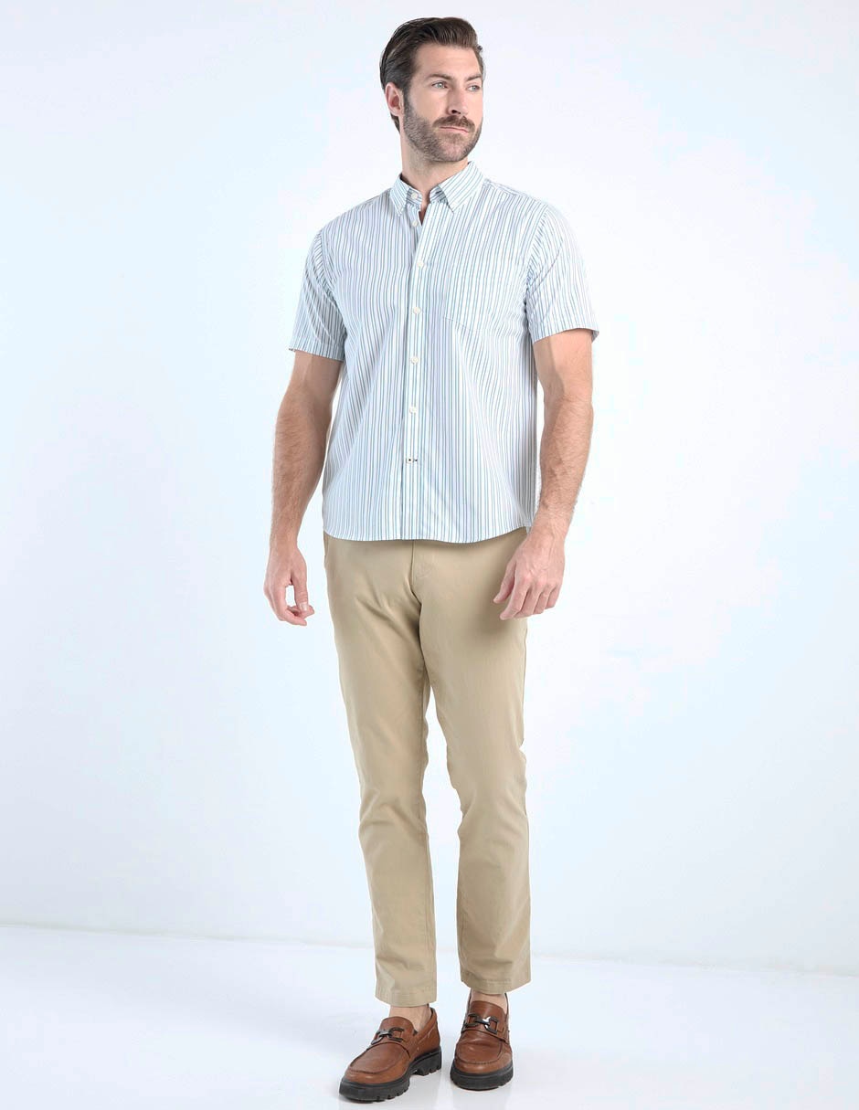 Camisa casual de algodón manga corta para hombre 3