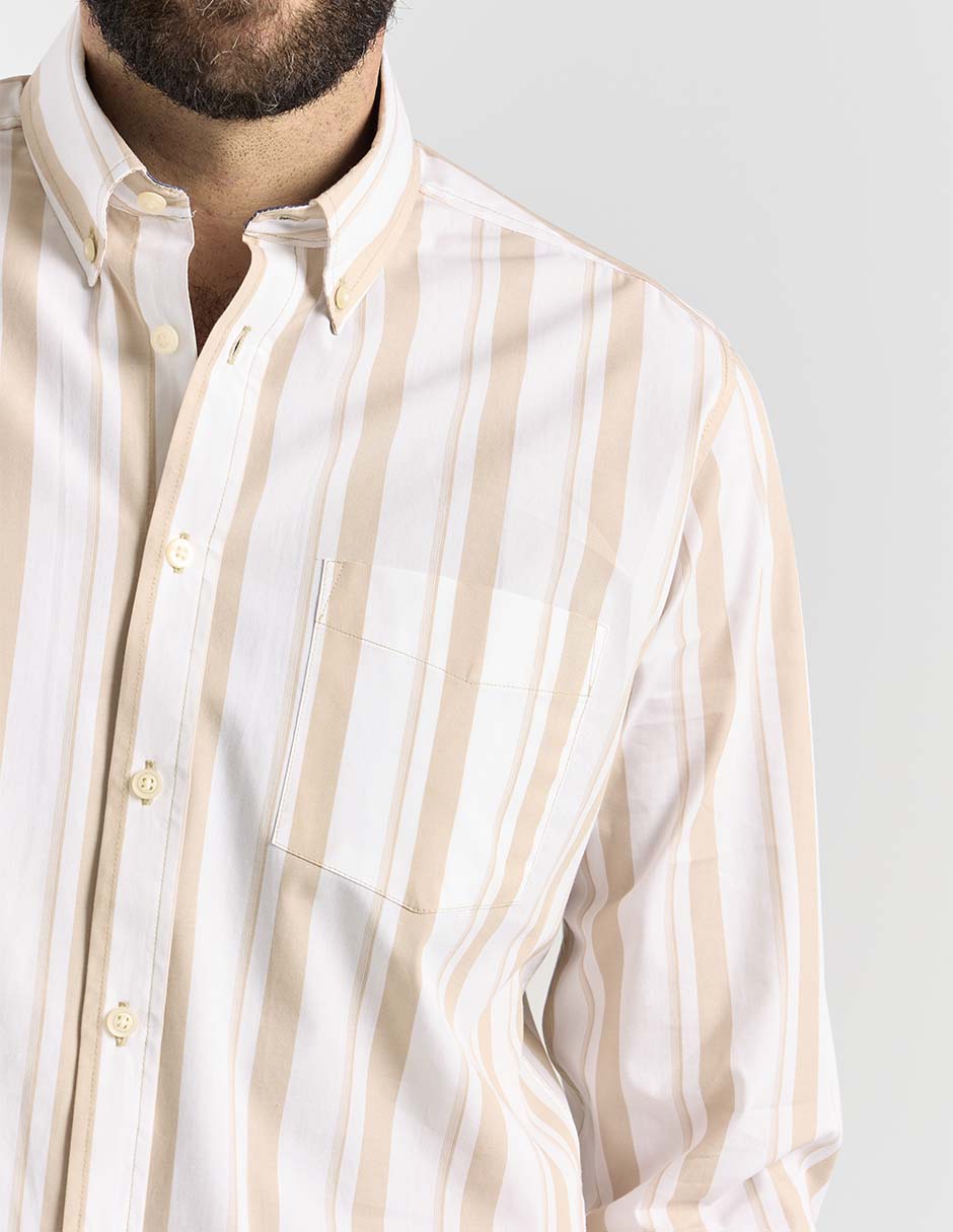 Camisa casual manga larga para hombre 9