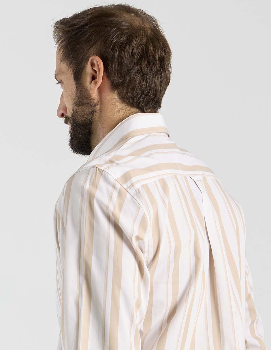 Camisa casual manga larga para hombre 10
