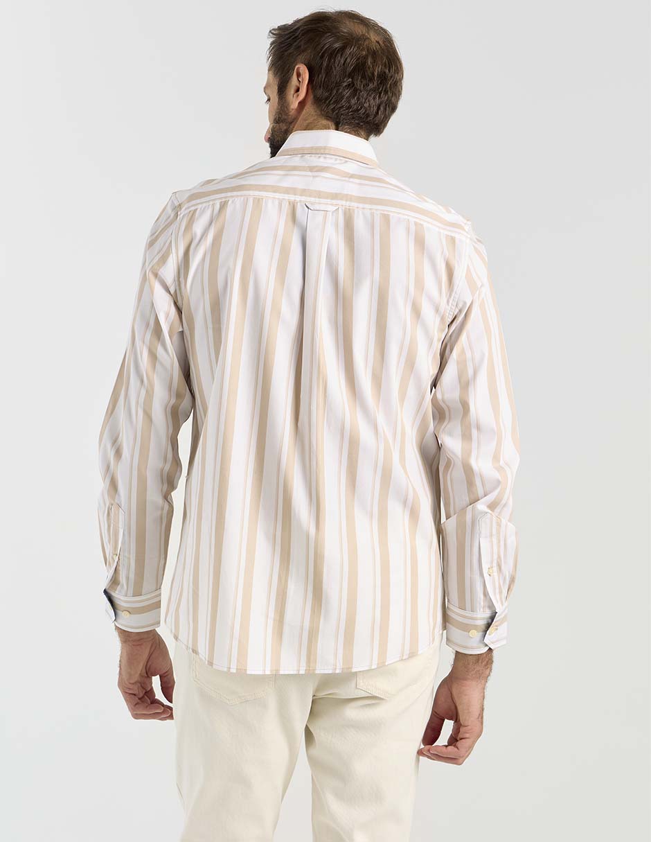 Camisa casual manga larga para hombre 11