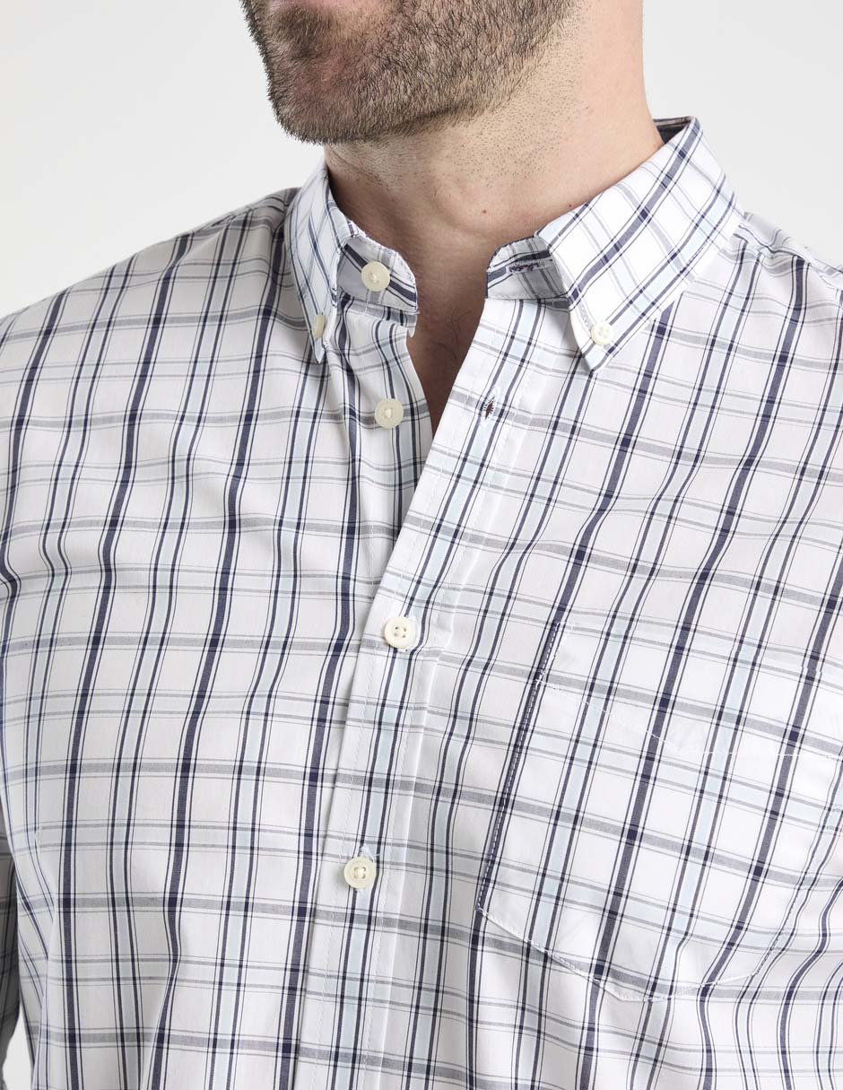 Camisa casual de algodón manga larga para hombre 4