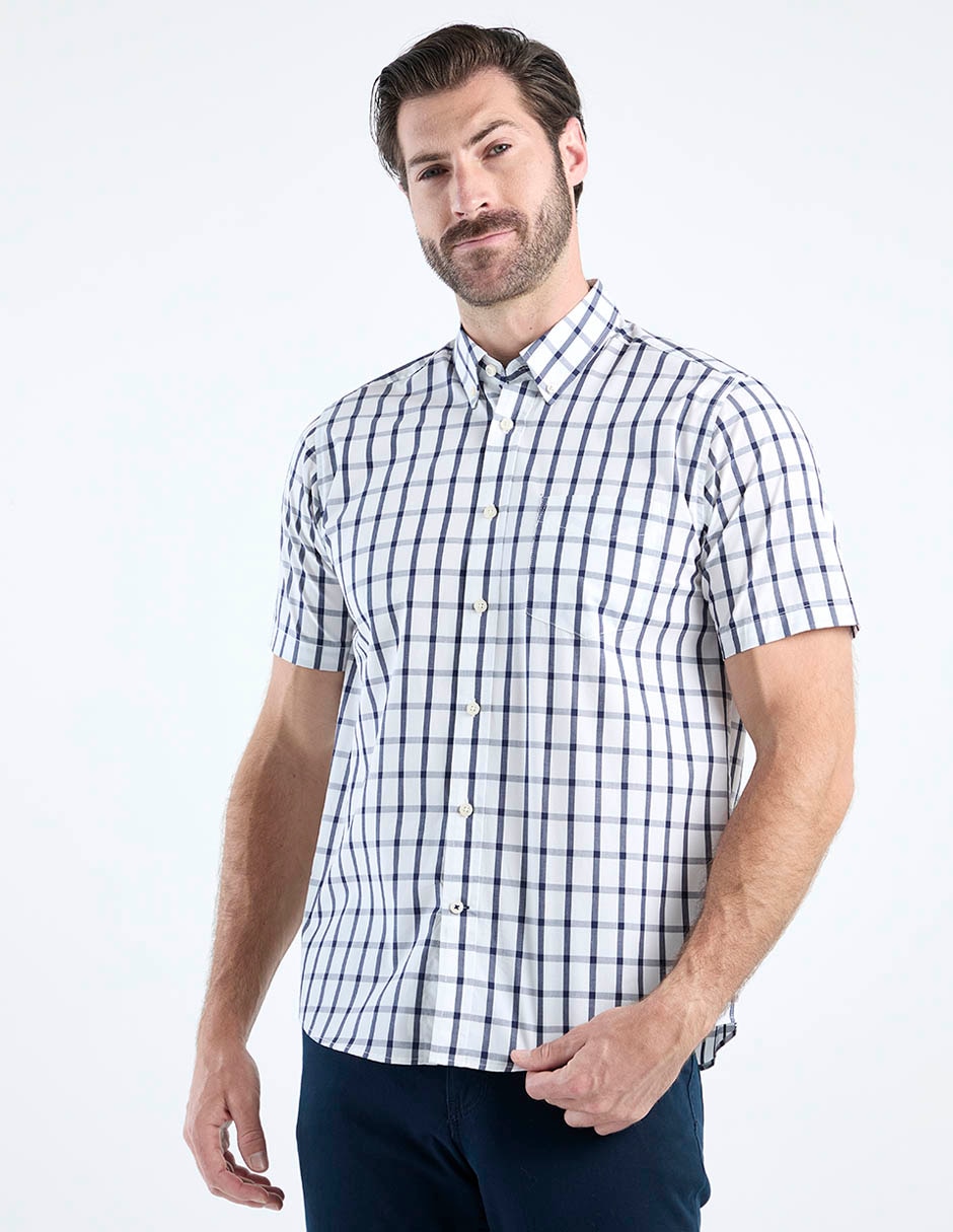 Camisa casual de algodón manga corta para hombre 2