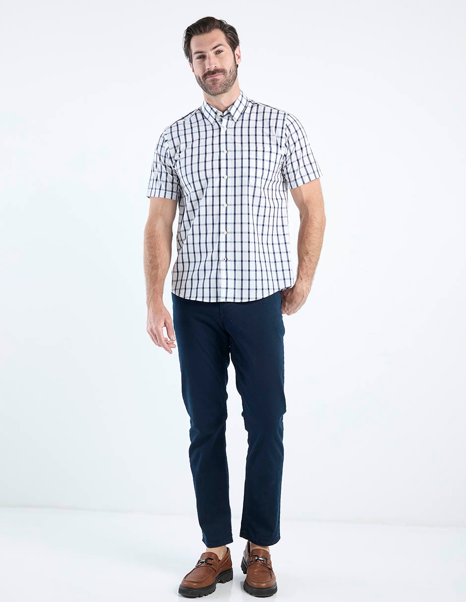 Camisa casual de algodón manga corta para hombre 3