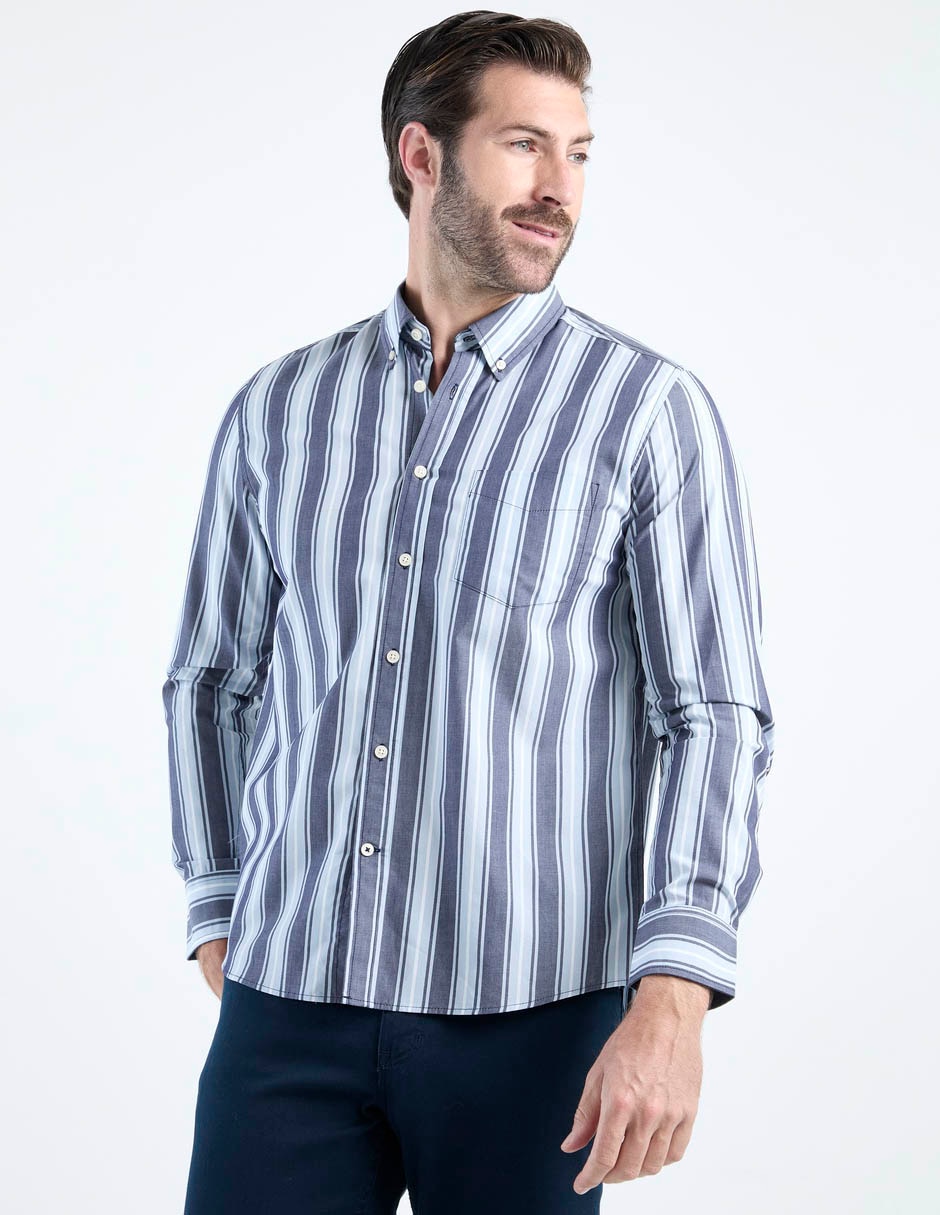 Camisa casual de algodón manga larga para hombre 2
