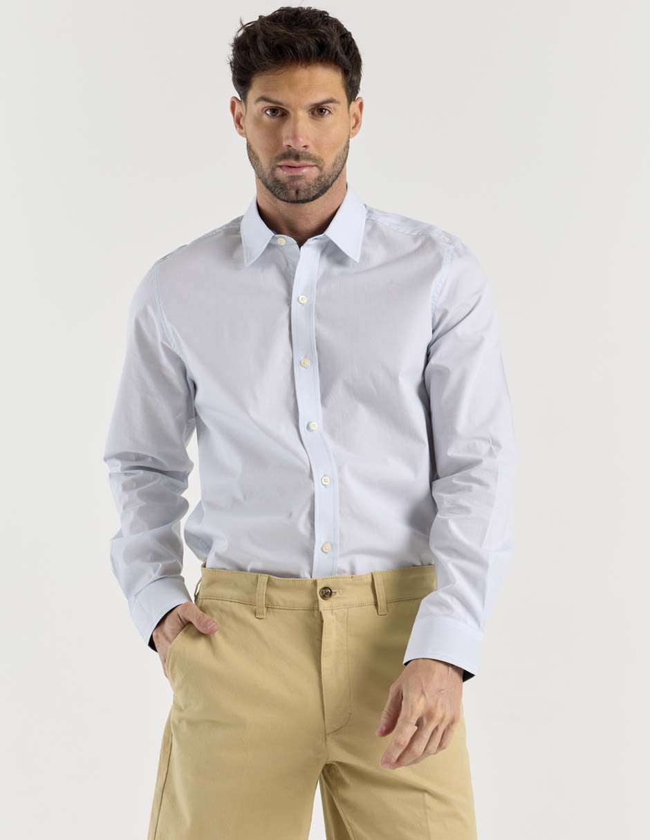 Camisa casual de algodón manga larga para hombre 2