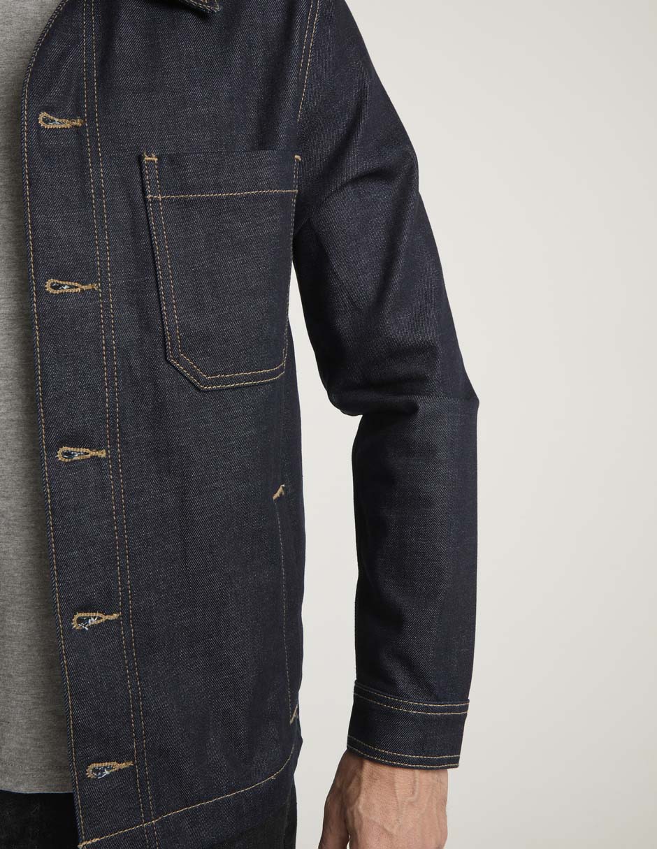 Sobrecamisa casual manga larga para hombre 5