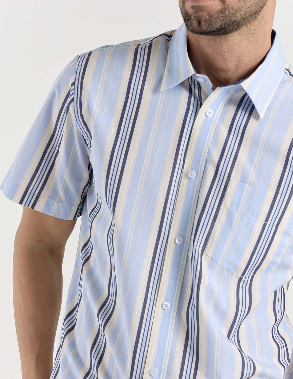 Camisa casual manga corta para hombre 5
