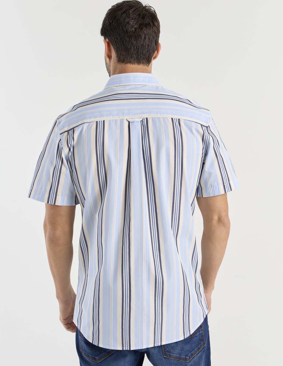 Camisa casual manga corta para hombre 6