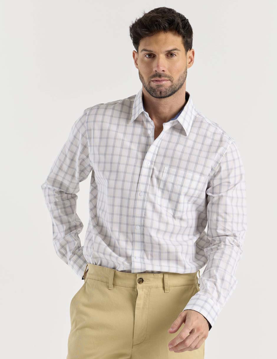 Camisa casual manga larga para hombre 2