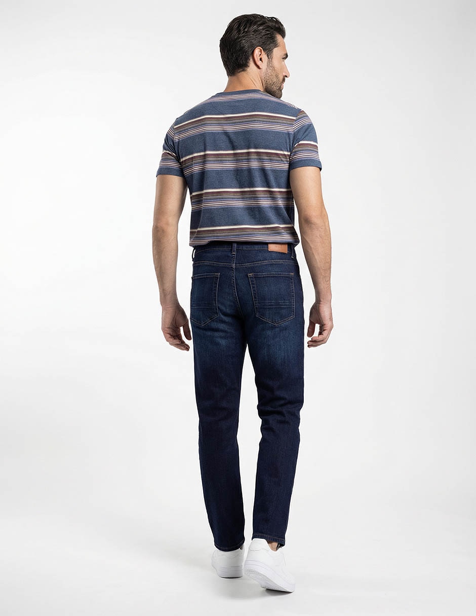 Jeans slim lavado obscuro para hombre 2