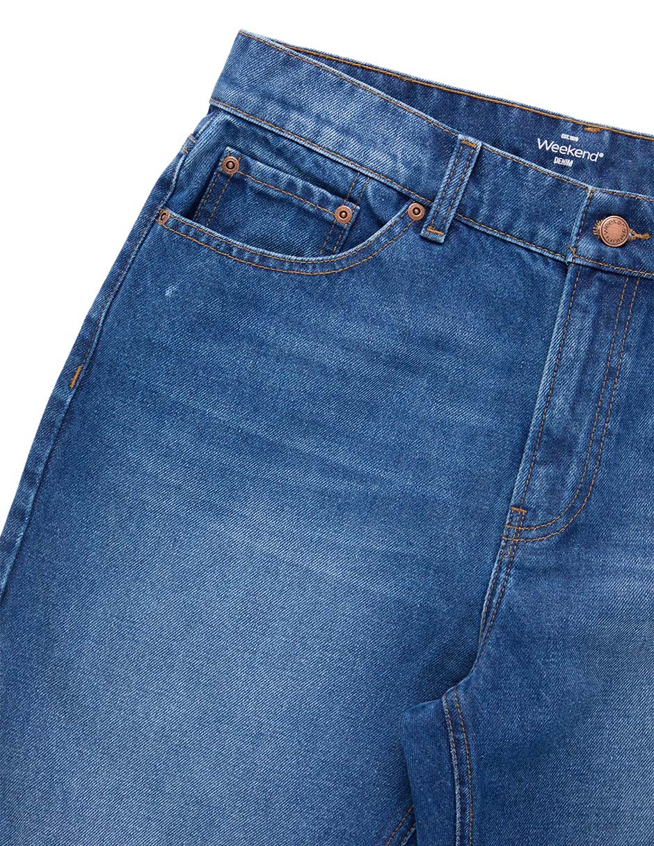 Jeans slim lavado whisker para hombre 5